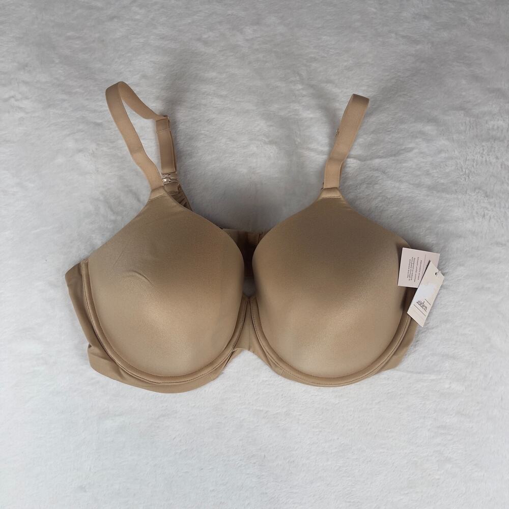 Auden Superstar T-Shirt Bra‎ Women's 42D Beige Lightly Lined Adjustable Strap